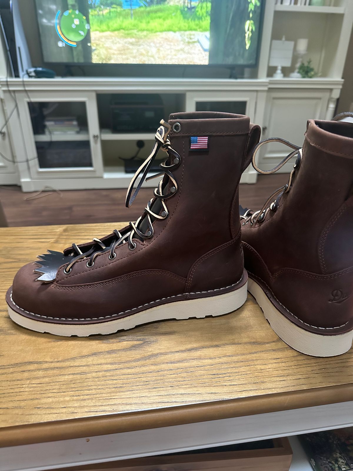 Photo by RedBrickSailor on July 3, 2026 of the Danner Bull Run 8” in Brown Full Grain.