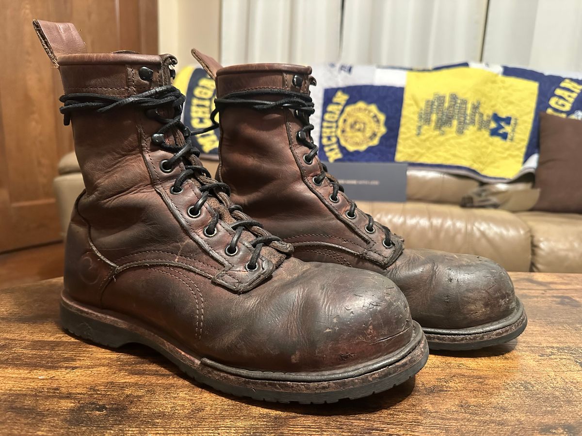 Photo by RedBrickSailor on May 14, 2026 of the Origin The Built Boot in Whiskey Water Resistant.