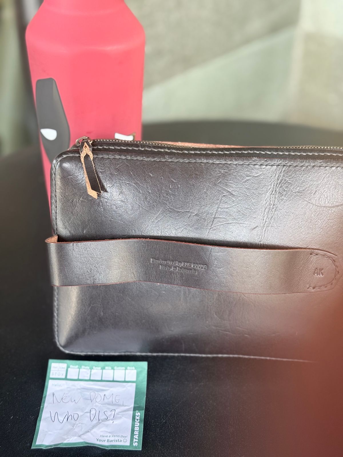 Photo by GOGOGO97 on October 2, 2025 of the SYH GOODS Bentenyama II Pouch in Badalassi Carlo Black Minerva.