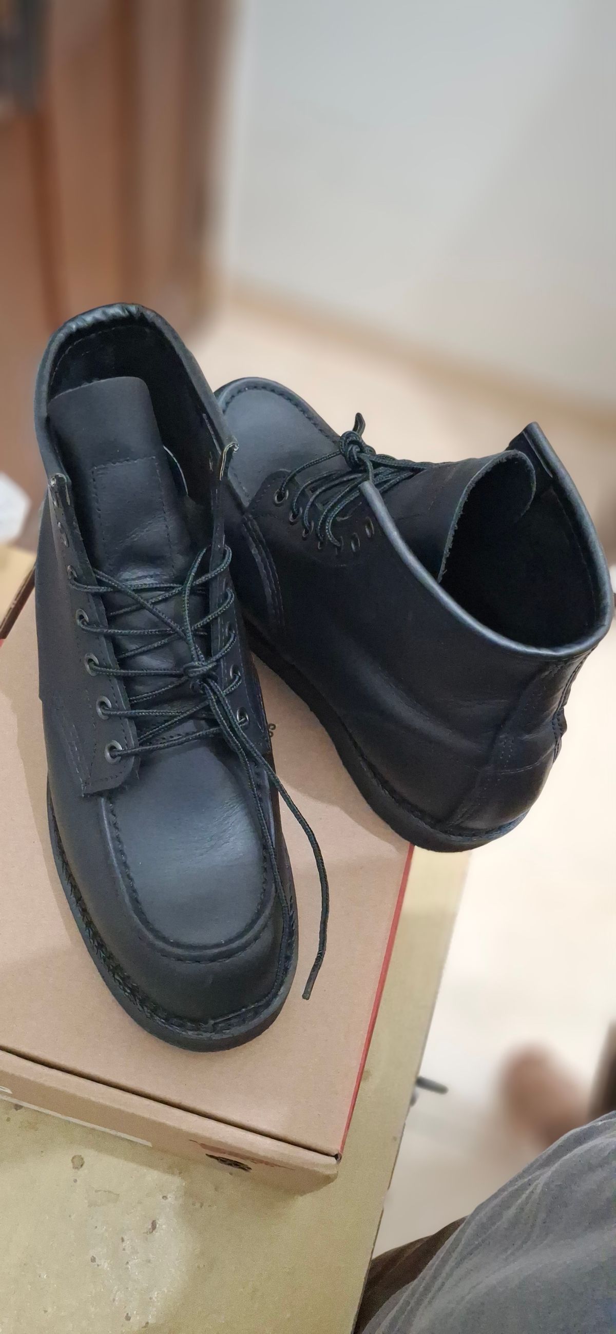 Photo by GOGOGO97 on June 29, 2025 of the Red Wing 6-Inch Classic Moc in S.B. Foot Amber Harness.