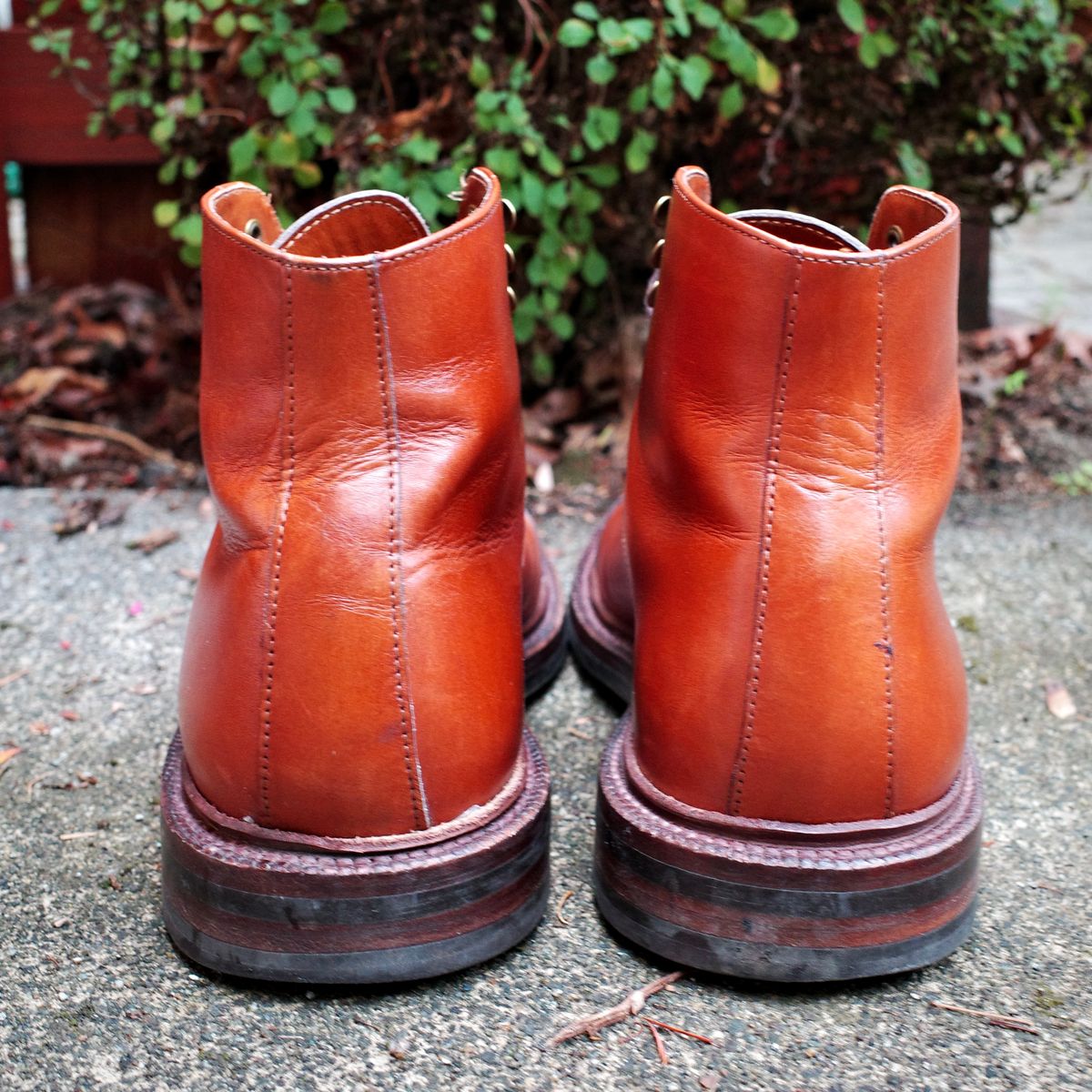 Photo by jct on October 1, 2025 of the Grant Stone Cap Toe Boot in D'Annonay British Tan Calf.
