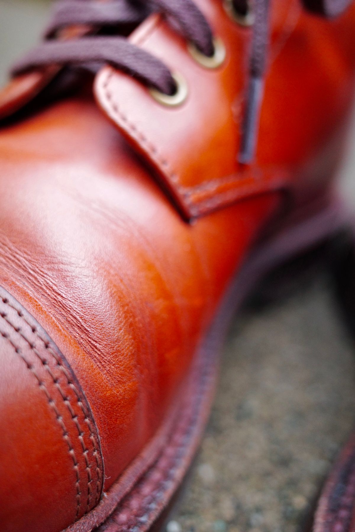 Photo by jct on February 2, 2026 of the Grant Stone Cap Toe Boot in D'Annonay British Tan Calf.