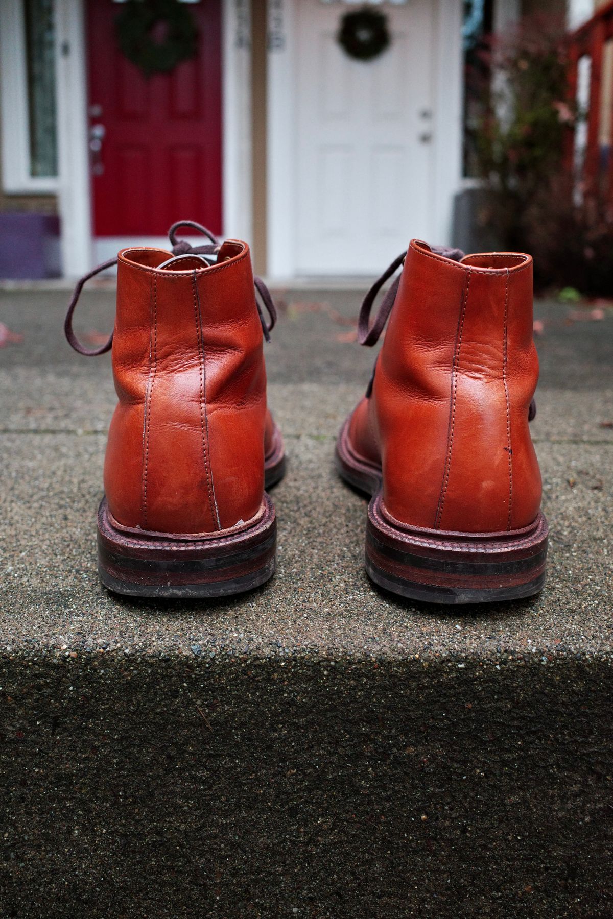 Photo by jct on February 2, 2026 of the Grant Stone Cap Toe Boot in D'Annonay British Tan Calf.
