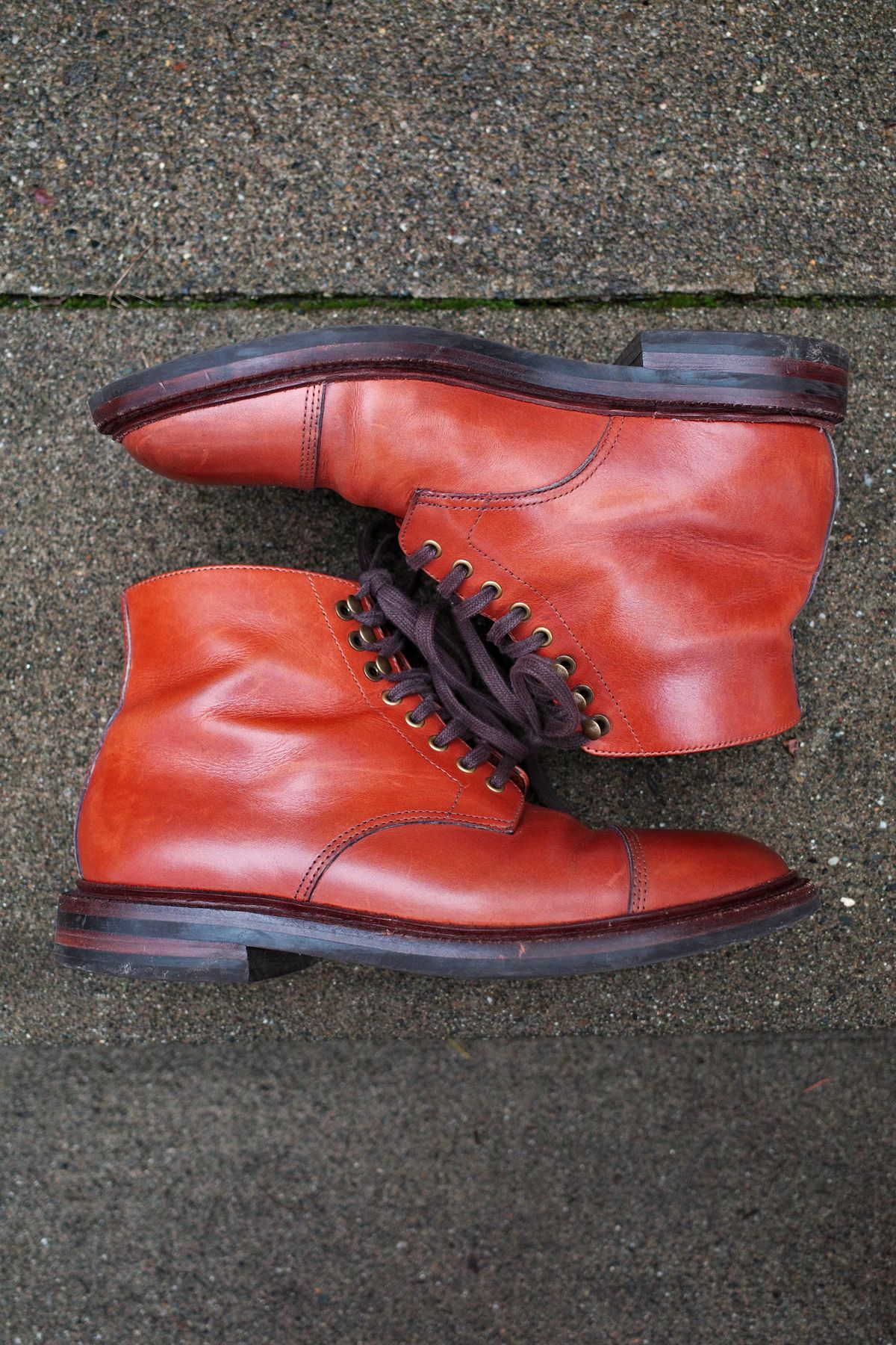 Photo by jct on February 2, 2026 of the Grant Stone Cap Toe Boot in D'Annonay British Tan Calf.