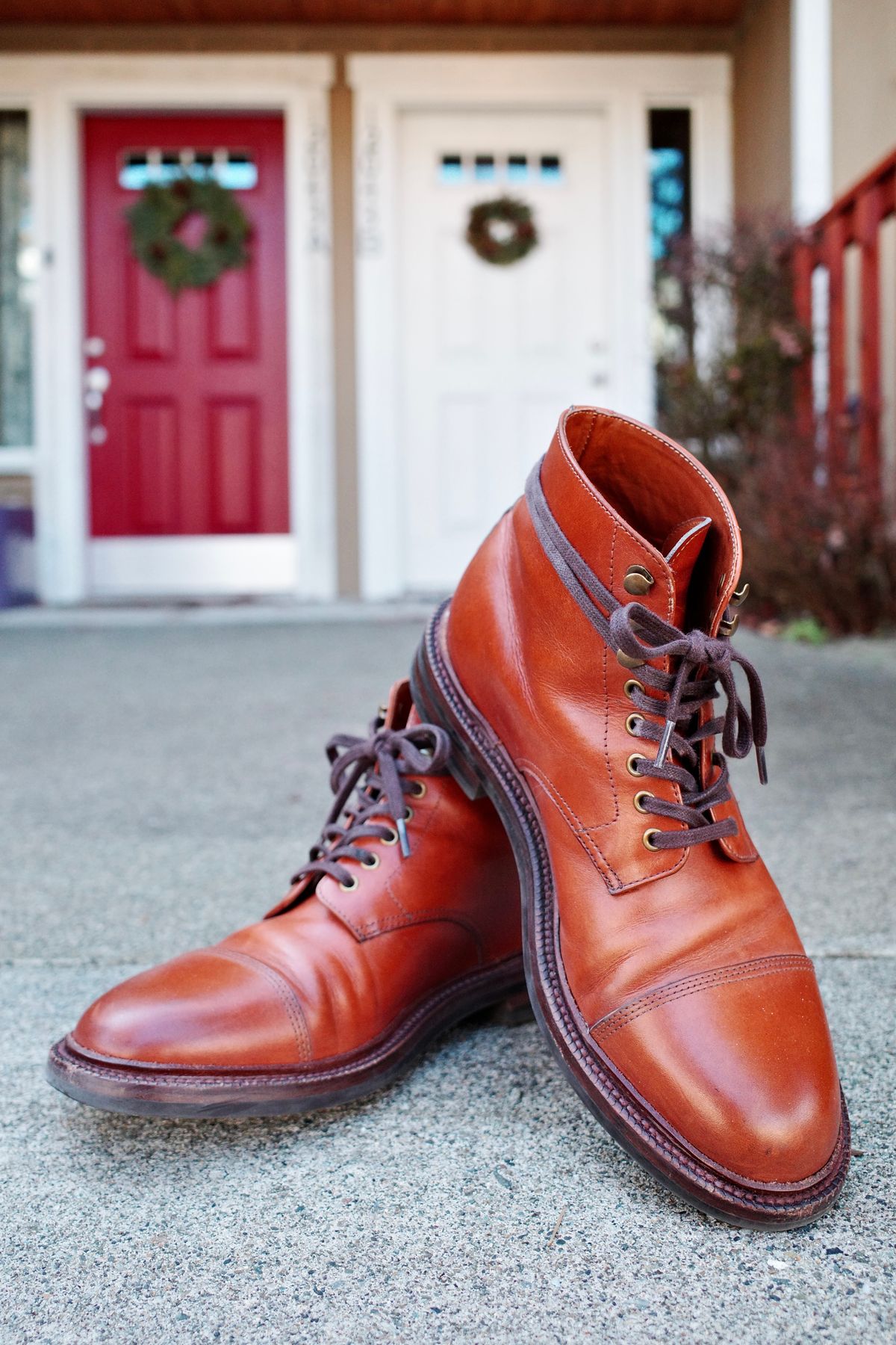 Photo by jct on March 2, 2026 of the Grant Stone Cap Toe Boot in D'Annonay British Tan Calf.