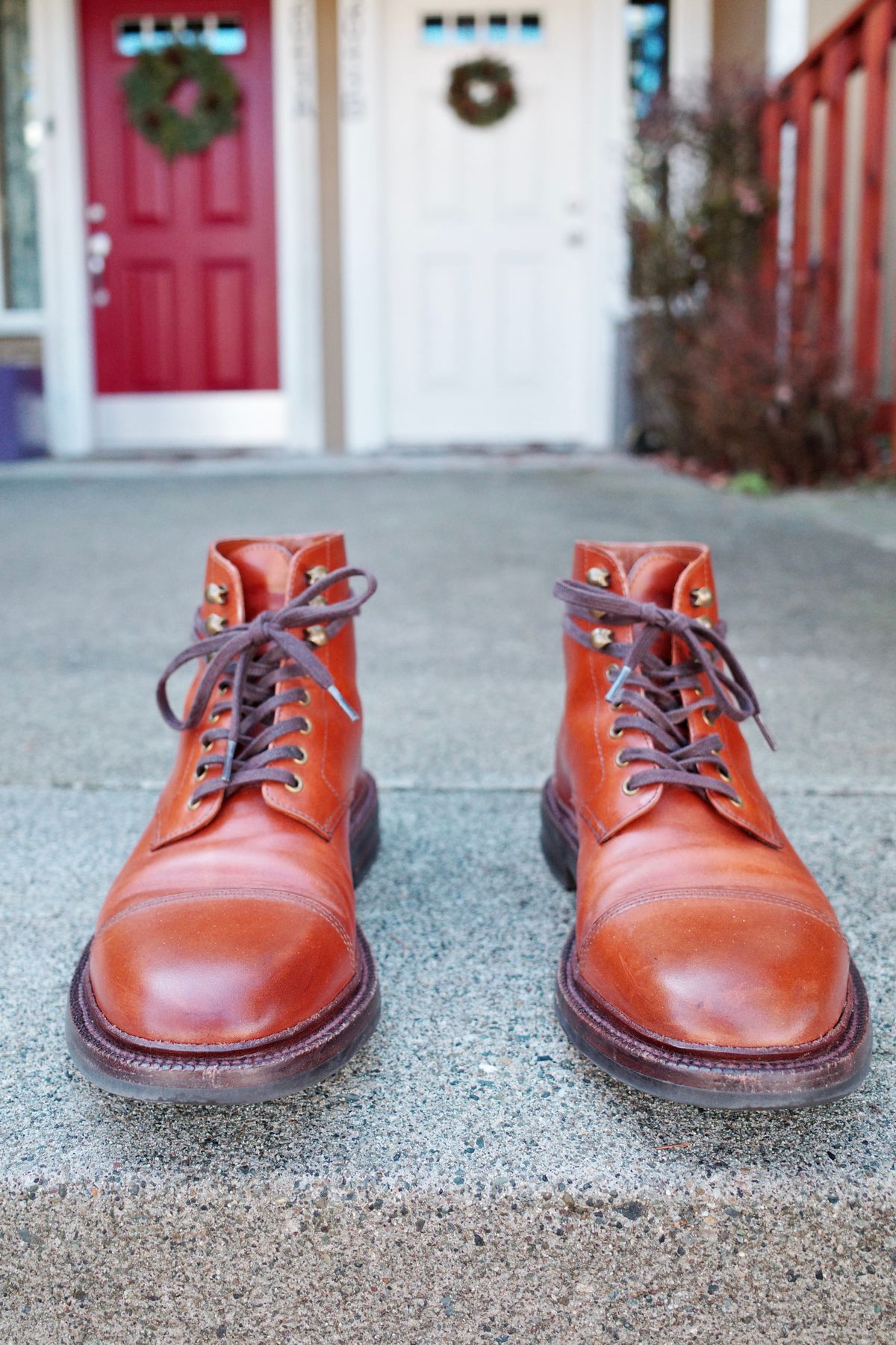 Photo by jct on March 2, 2026 of the Grant Stone Cap Toe Boot in D'Annonay British Tan Calf.