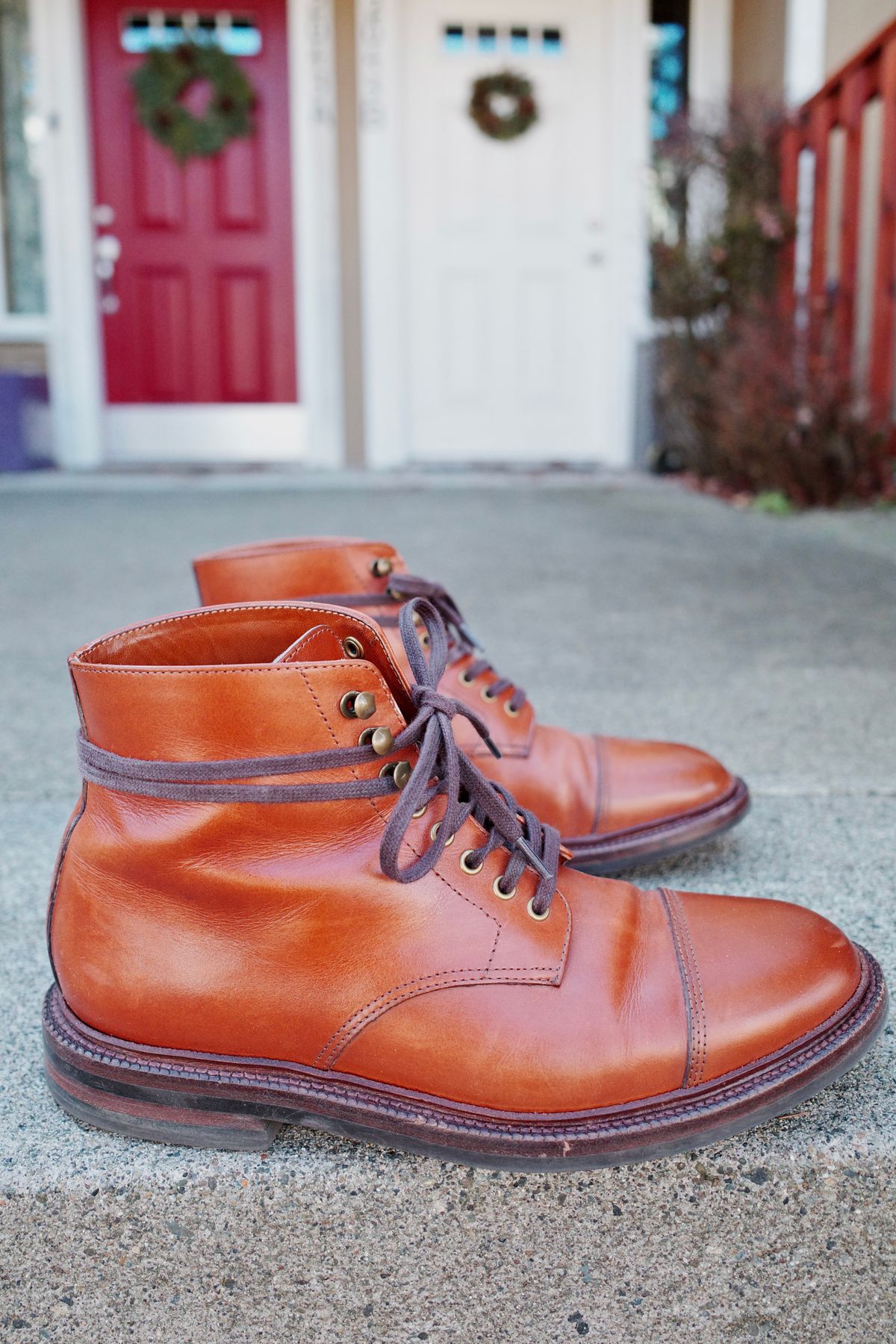Photo by jct on March 2, 2026 of the Grant Stone Cap Toe Boot in D'Annonay British Tan Calf.