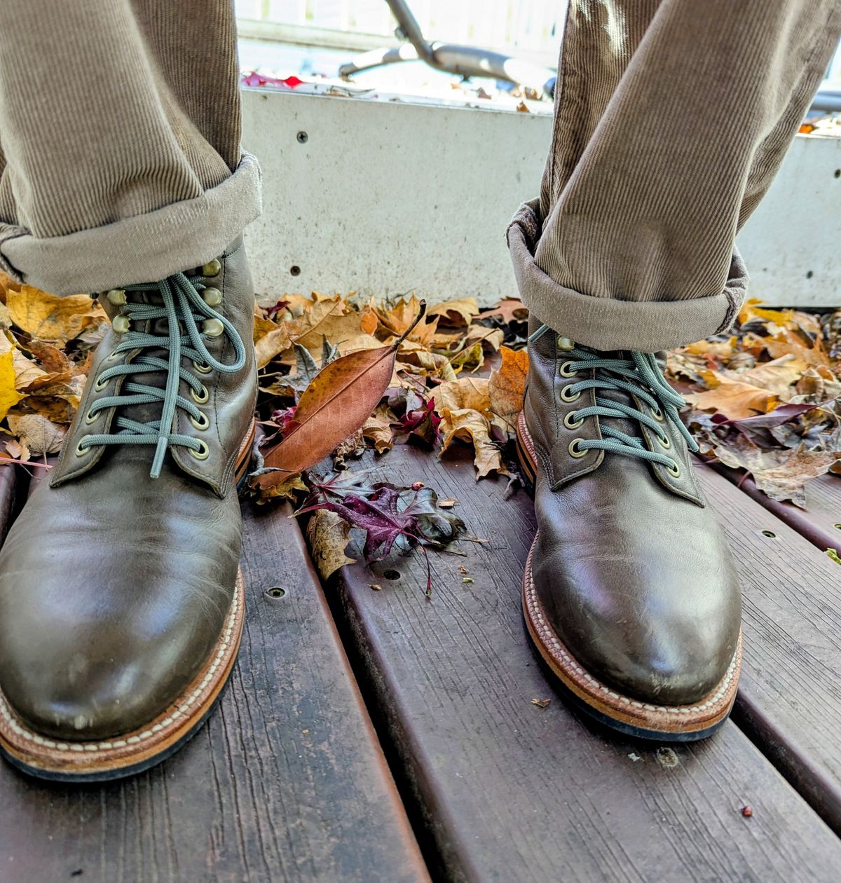 Photo by pilechko on November 16, 2025 of the Grant Stone Diesel Boot in Jungle Kangaroo.