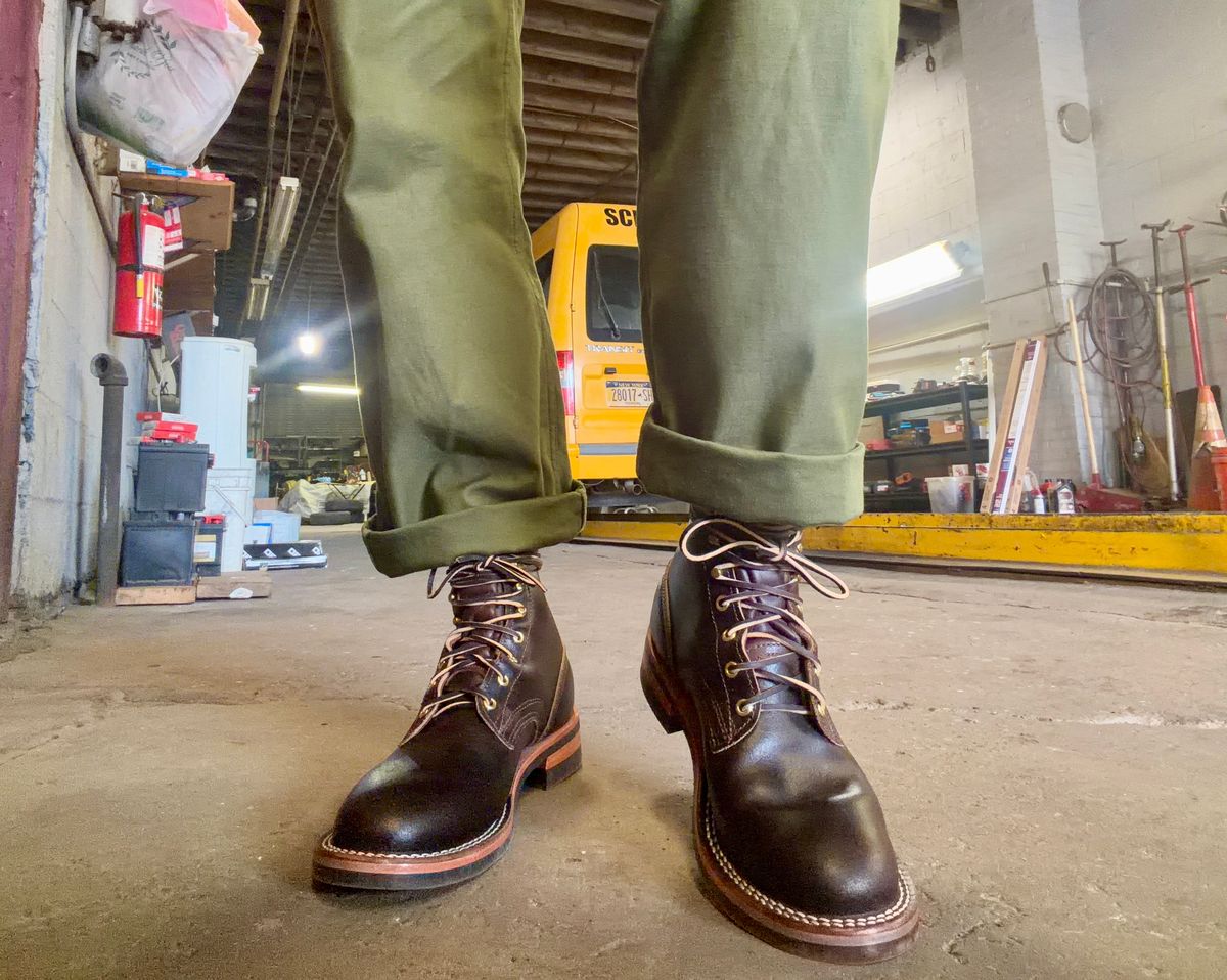 Photo by Heyoqa on April 23, 2026 of the Nicks Falcon in Horween Brown Waxed Flesh.