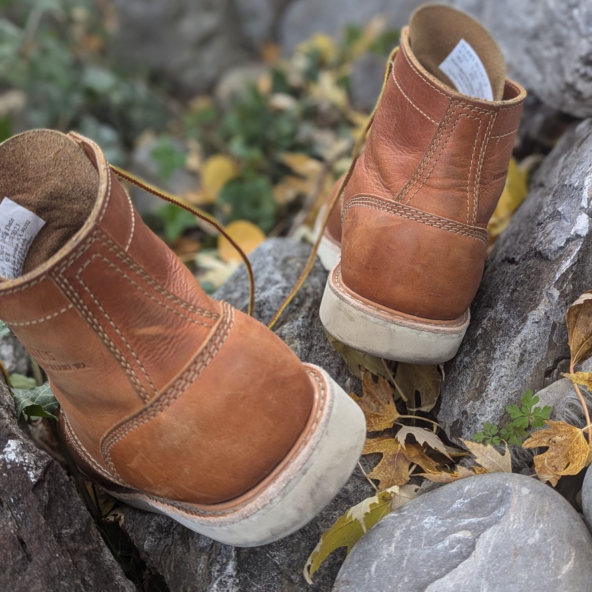 Photo by duffetboots on November 5, 2024 of the White's Perry 6" Select in Seidel Tobacco Stampede Roughout.