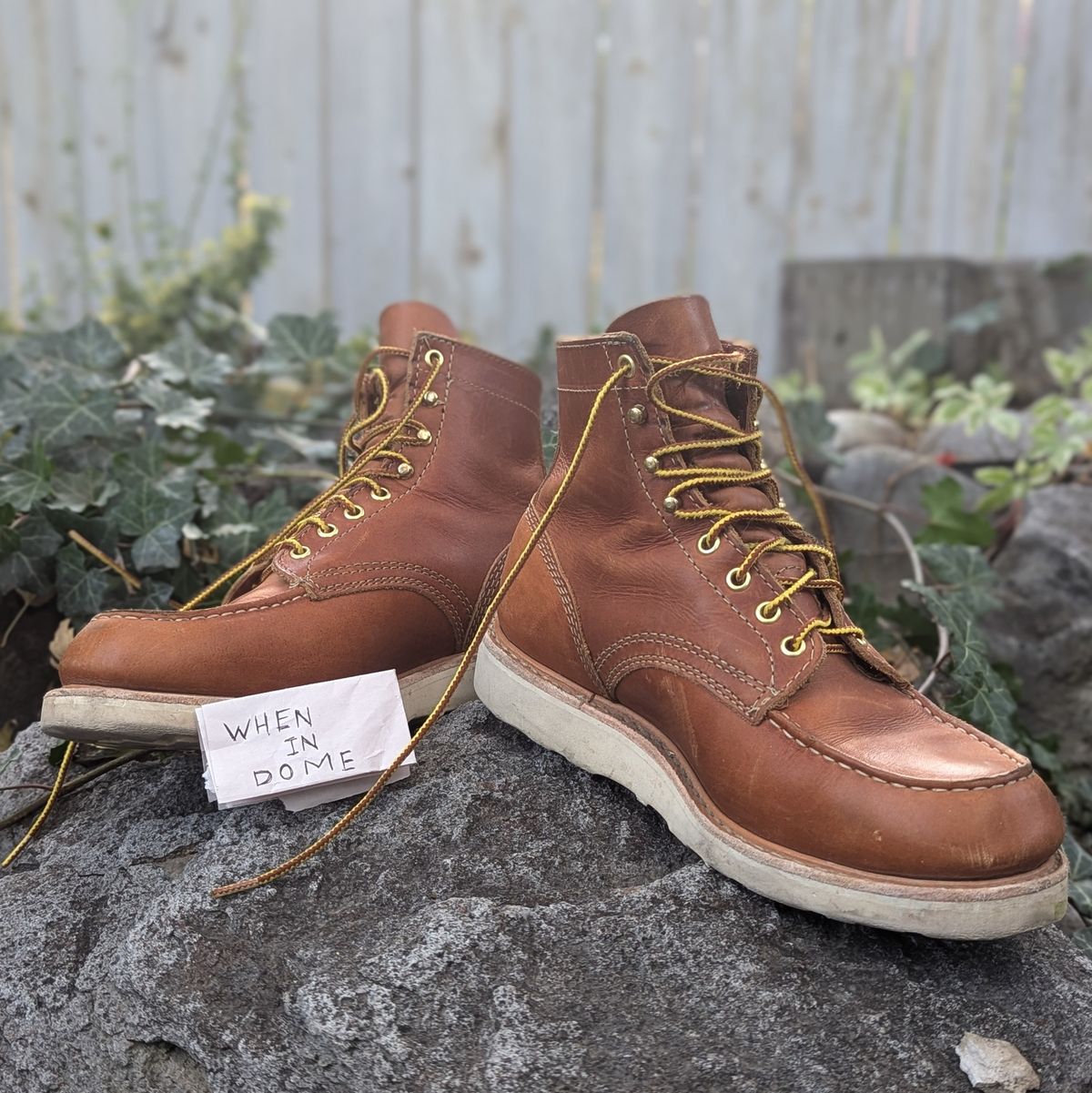 Photo by duffetboots on November 5, 2024 of the White's Perry 6" Select in Seidel Tobacco Stampede Roughout.