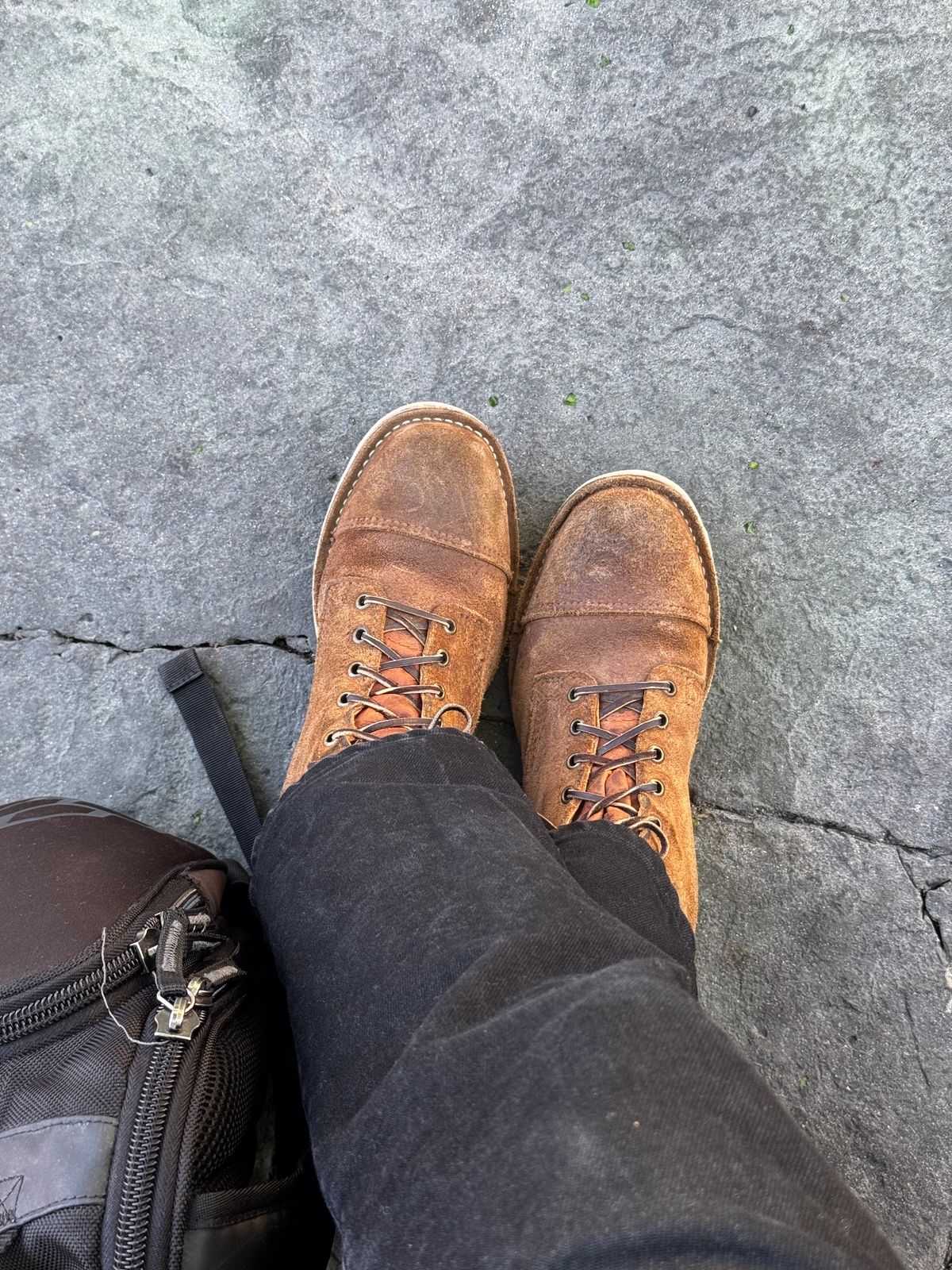 Photo by cason on December 2, 2024 of the Wesco Hendrik in Seidel British Tan Domain Roughout.