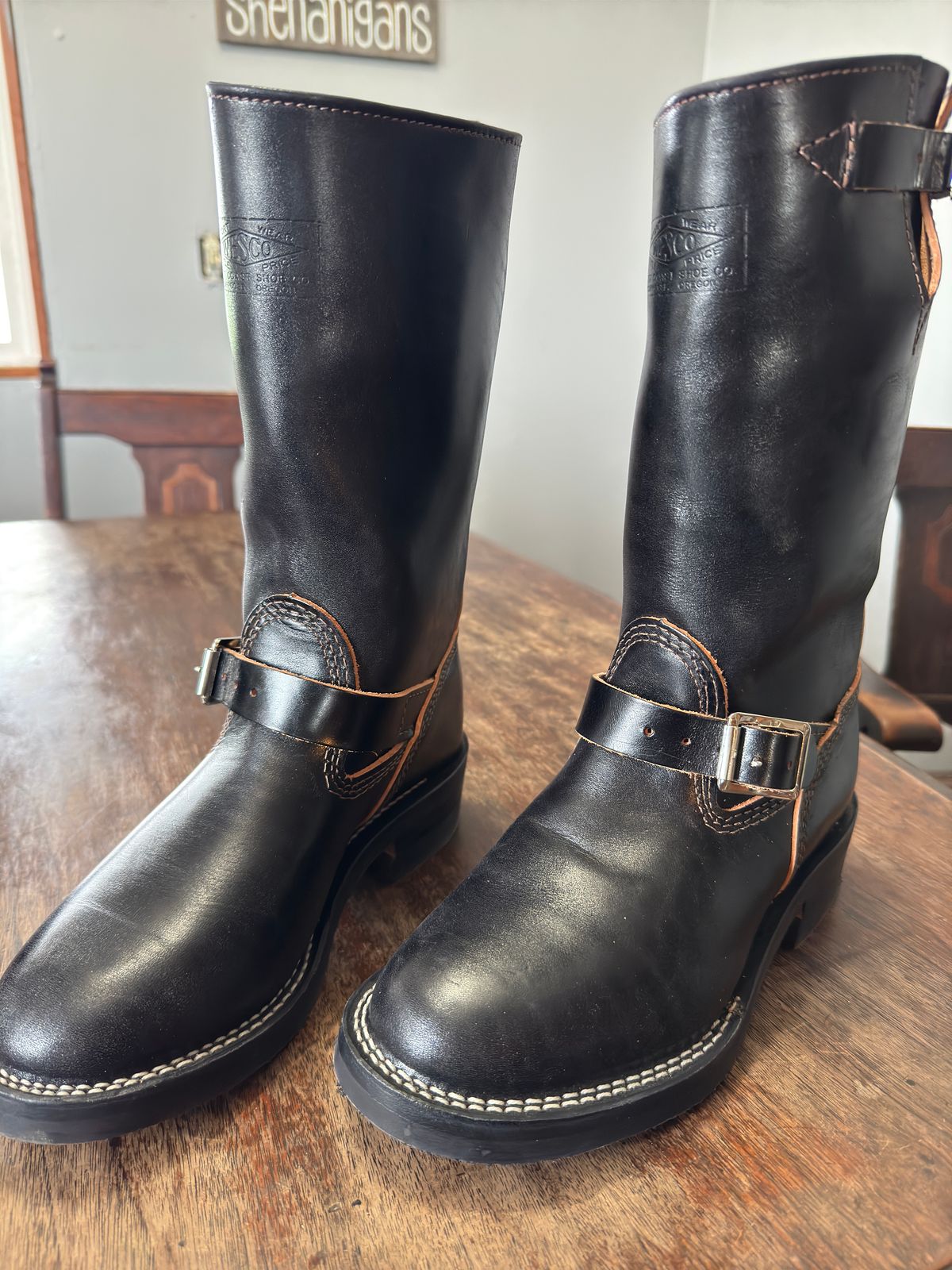 Photo by cason on January 14, 2025 of the Wesco Boss Engineer Boot in Maryam Black Horsehide.