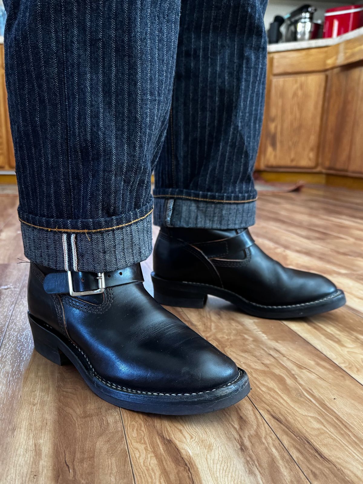 Photo by cason on August 20, 2025 of the Wesco Boss Engineer Boot in Maryam Black Horsehide.
