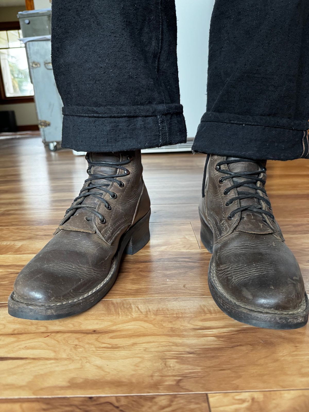 Photo by cason on November 5, 2025 of the Nicks Lace Up Heritage in Horween Steel Predator.