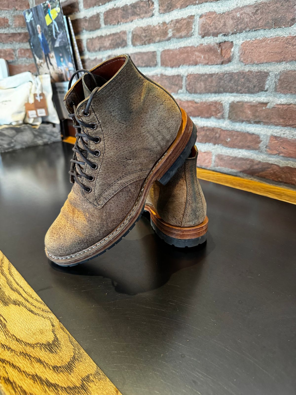 Photo by cason on February 6, 2026 of the White's Stevens (Plain Toe) in Gallun Sandy Waxed Wild Boar.