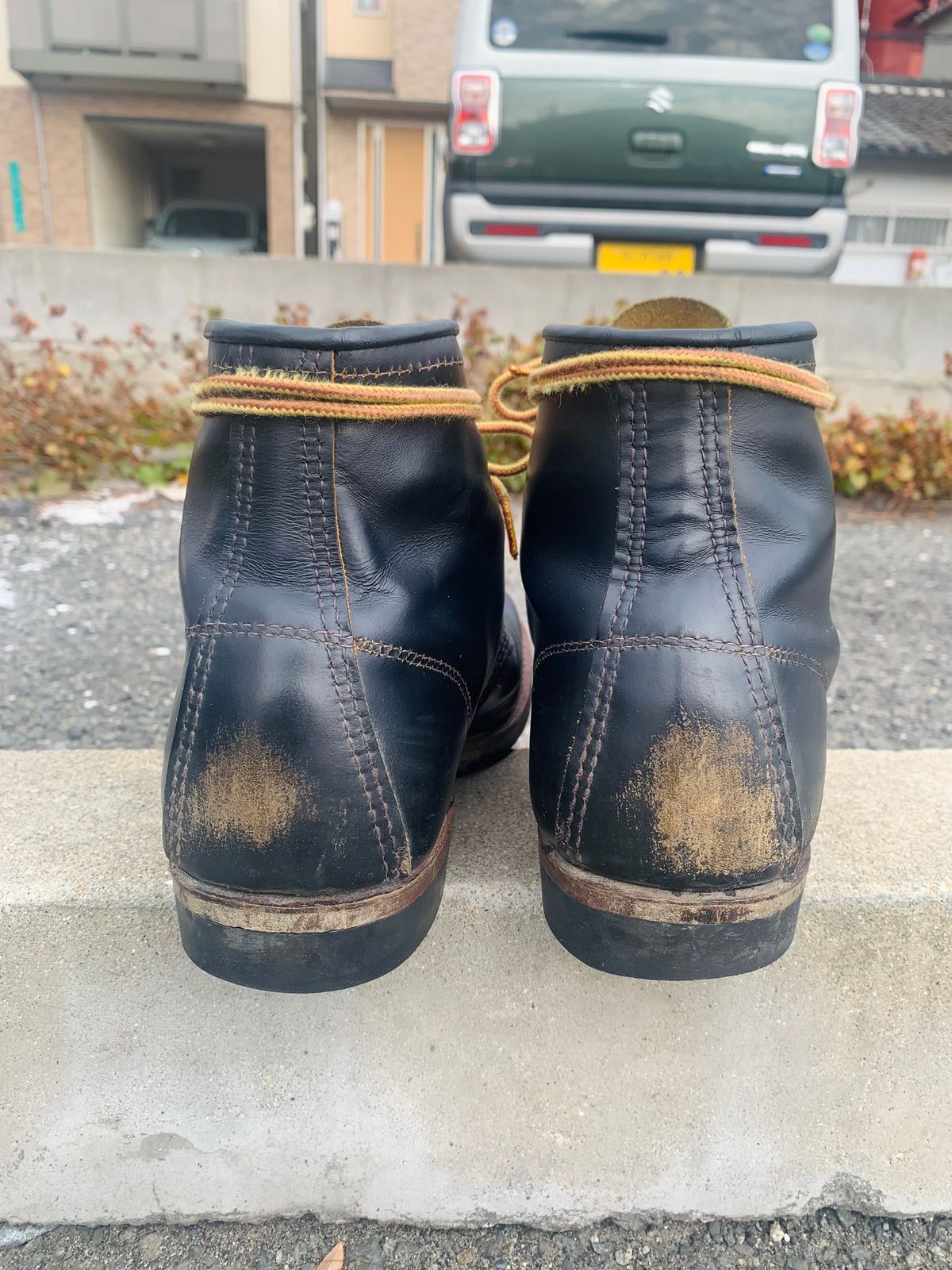 Photo by trizun on December 2, 2025 of the Red Wing Beckman Flatbox in S.B. Foot Black Klondike.