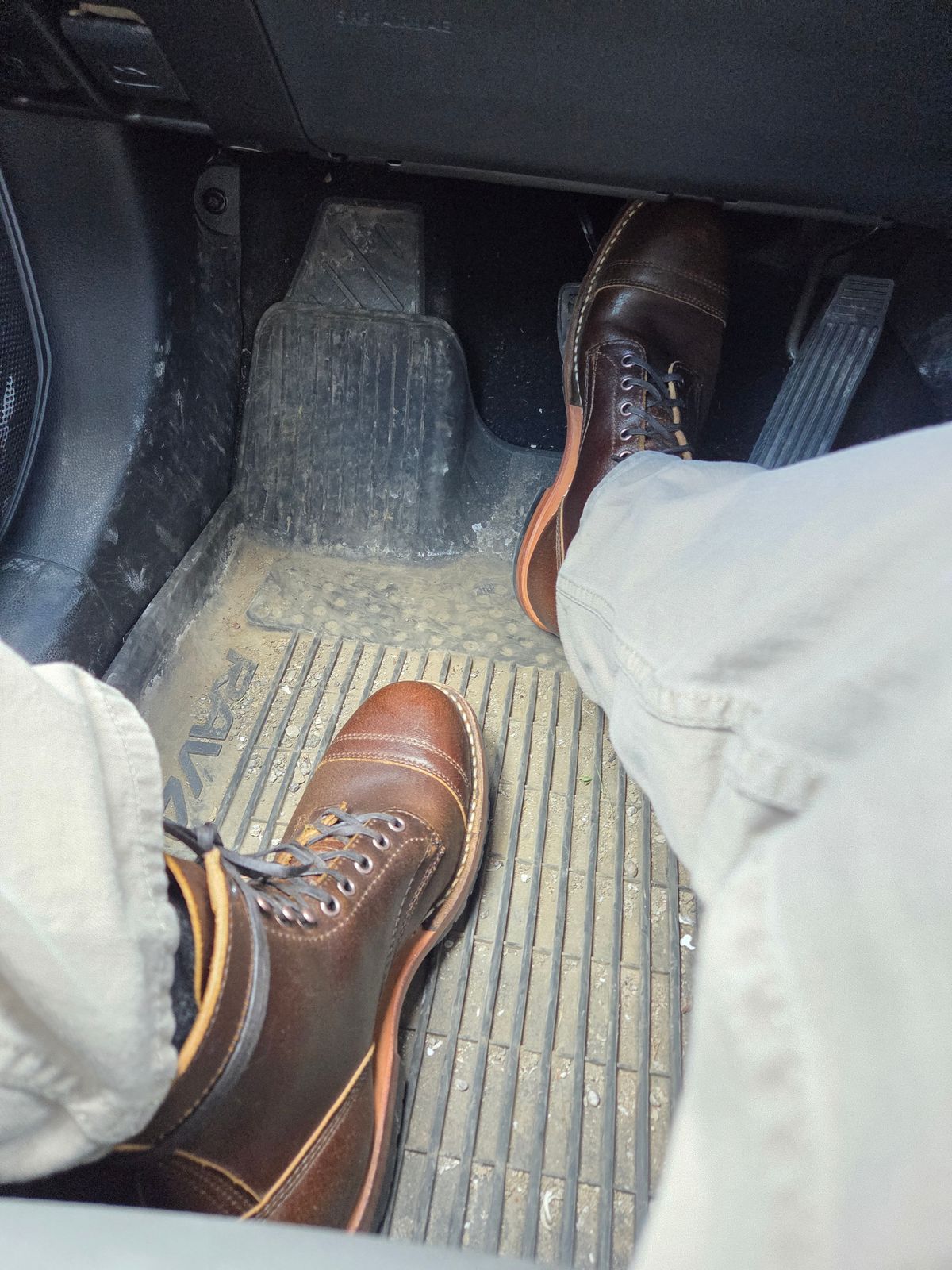 Photo by Tannery99 on May 9, 2026 of the White's CMP Sherman in Horween Cinnamon Waxed Flesh.