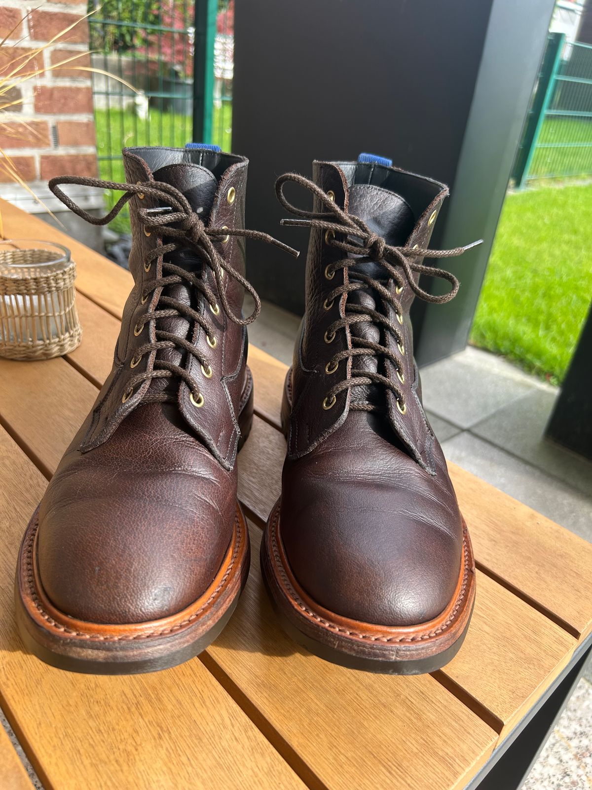 Photo by T_M_98 on October 7, 2024 of the Tricker's Burford Country Boot in Brown Albbueffel® Olivenleder®.