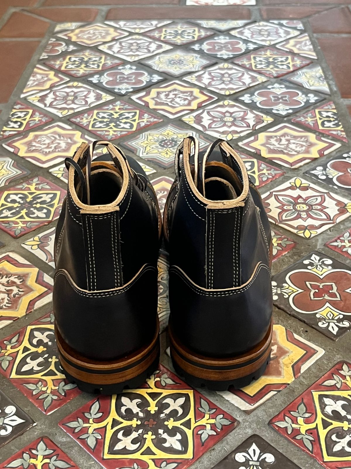 Photo by Rock.Stompin on May 27, 2025 of the Truman Cap Toe Boot in Truman / Black Cypress Teacore.