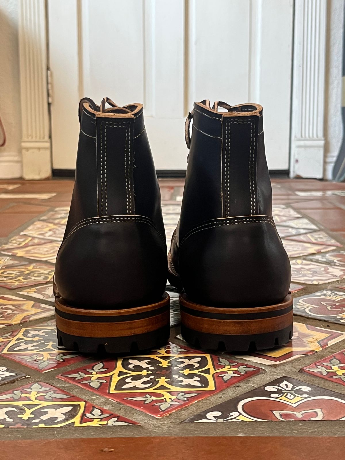 Photo by Rock.Stompin on May 27, 2025 of the Truman Cap Toe Boot in Truman / Black Cypress Teacore.
