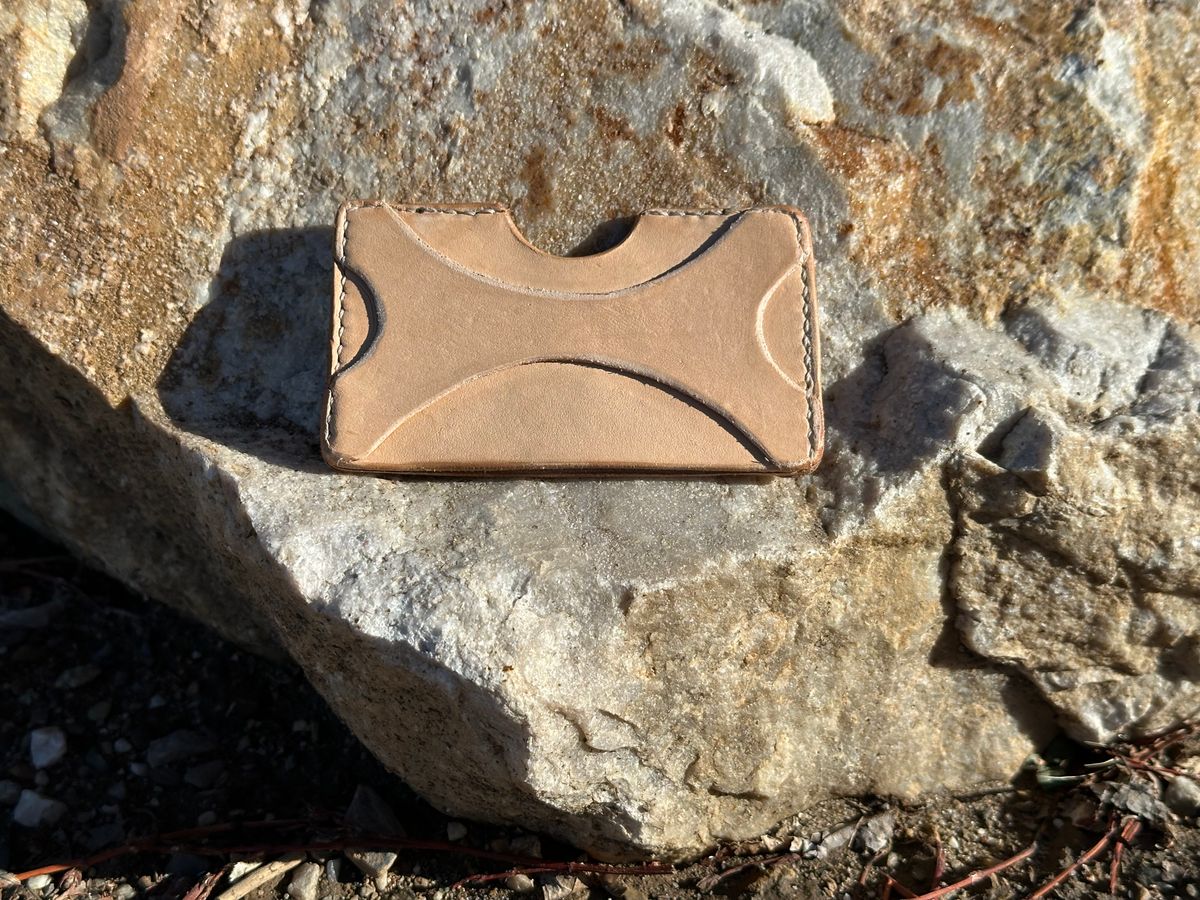 Photo by barefoot_boots on October 1, 2025 of the Self-Made Wallet in Unknown Natural Veg Tan.