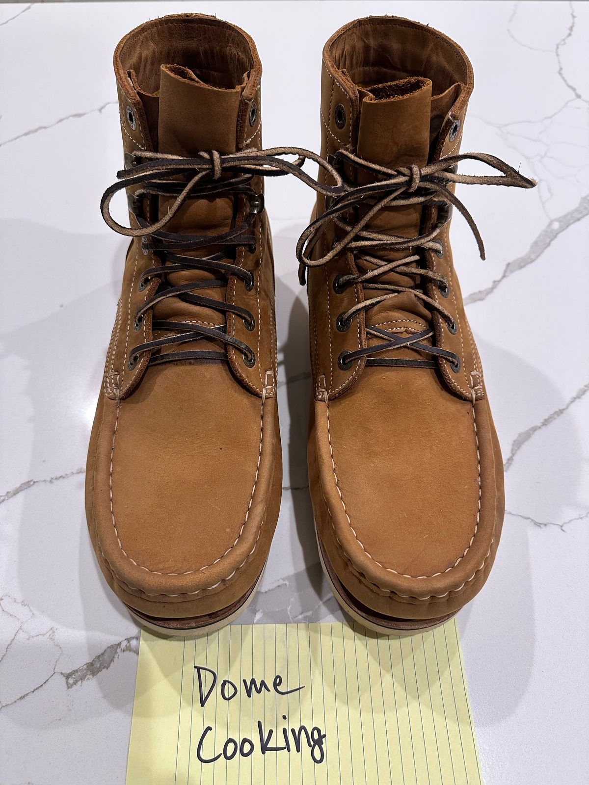 Photo by barefoot_boots on November 3, 2025 of the Jim Green Workhorse in Fudge Crazy Horse.