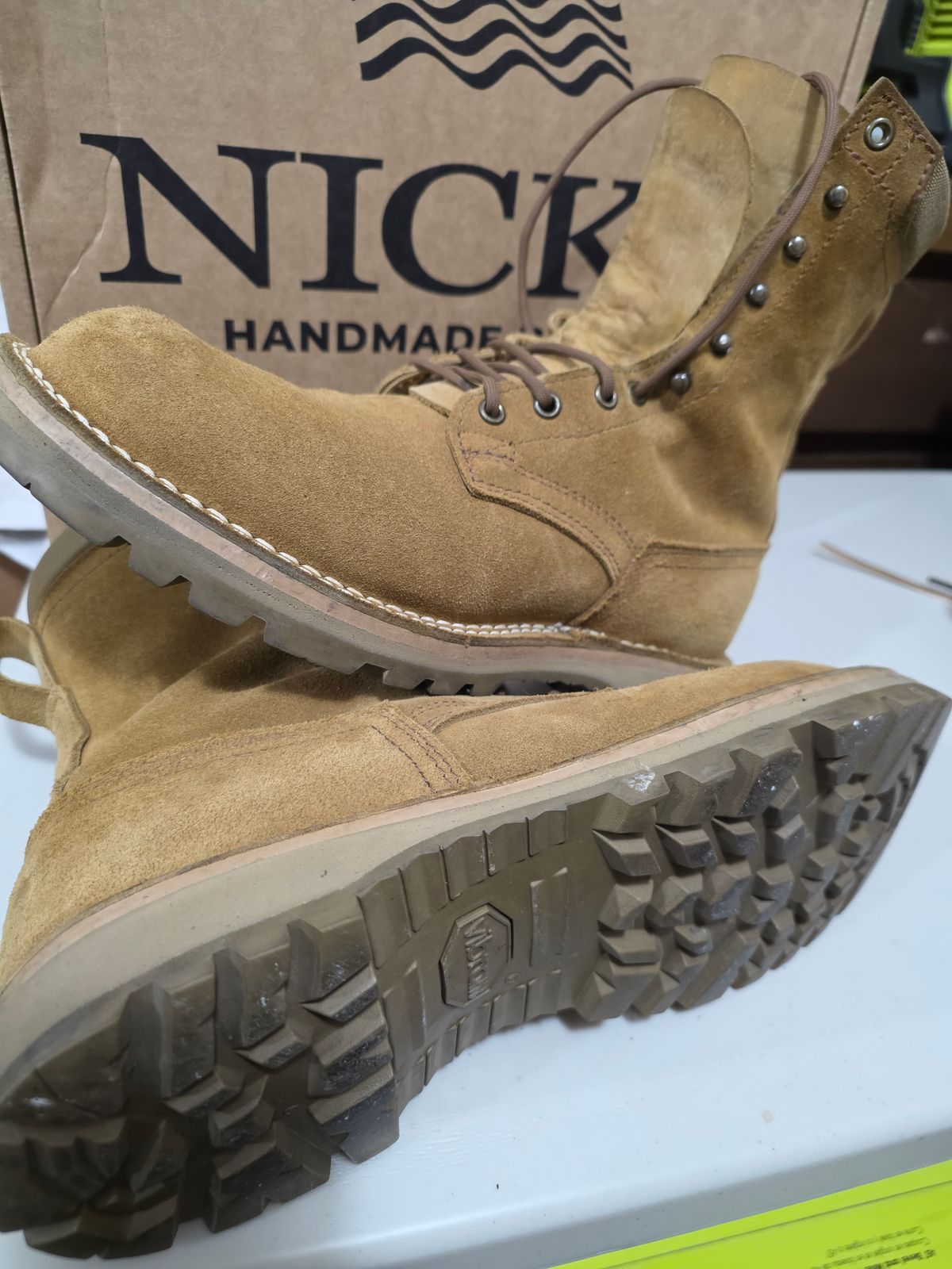 Photo by Dethios on January 3, 2026 of the Nicks Tactical in Nick's / Seidel WeatherShield Coyote Roughout.