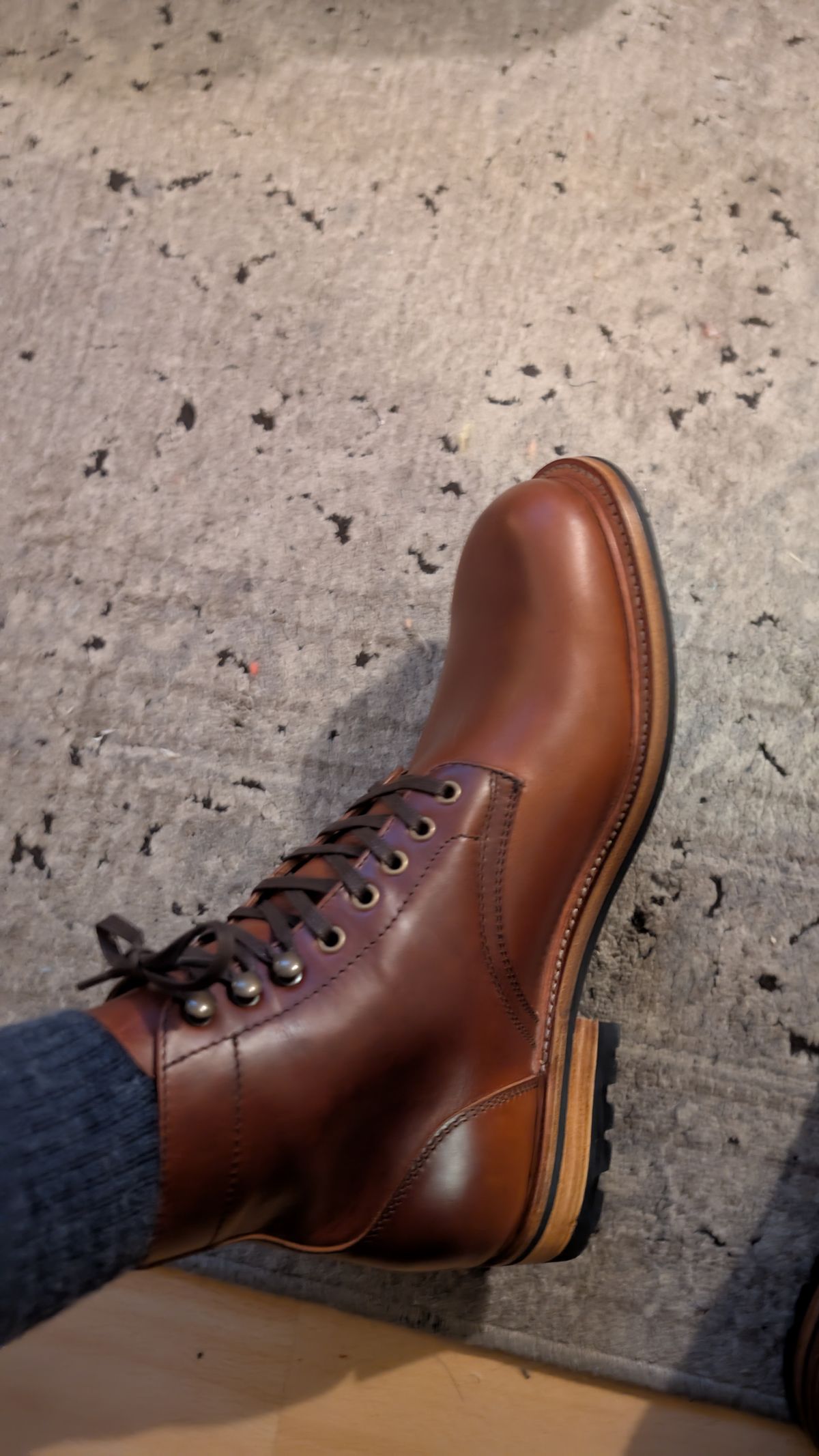 Photo by Dash on July 12, 2025 of the Parkhurst The Allegany in Mahogany Full Grain.