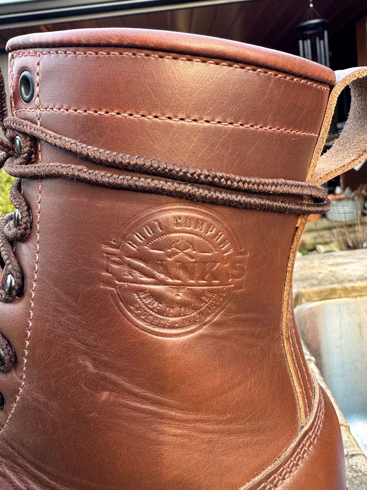 Photo by Indycecil on March 20, 2026 of the Frank's Boots Wilshire in Horween Timber Chromexcel.
