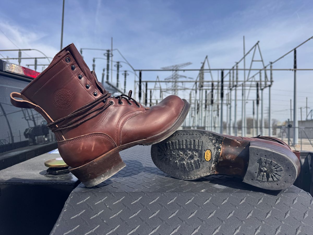 Photo by Indycecil on March 20, 2026 of the Frank's Boots Wilshire in Horween Timber Chromexcel.