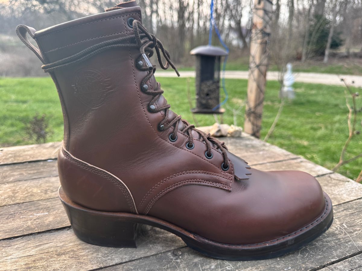 Photo by Indycecil on March 20, 2026 of the Frank's Boots Wilshire in Horween Timber Chromexcel.