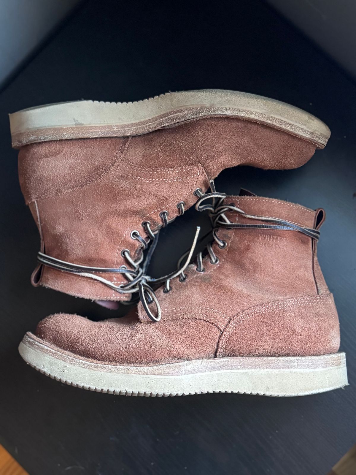 Photo by thecondemnedsole on November 3, 2024 of the White's C350-CS in Seidel Red Dog Oil Tan Roughout.