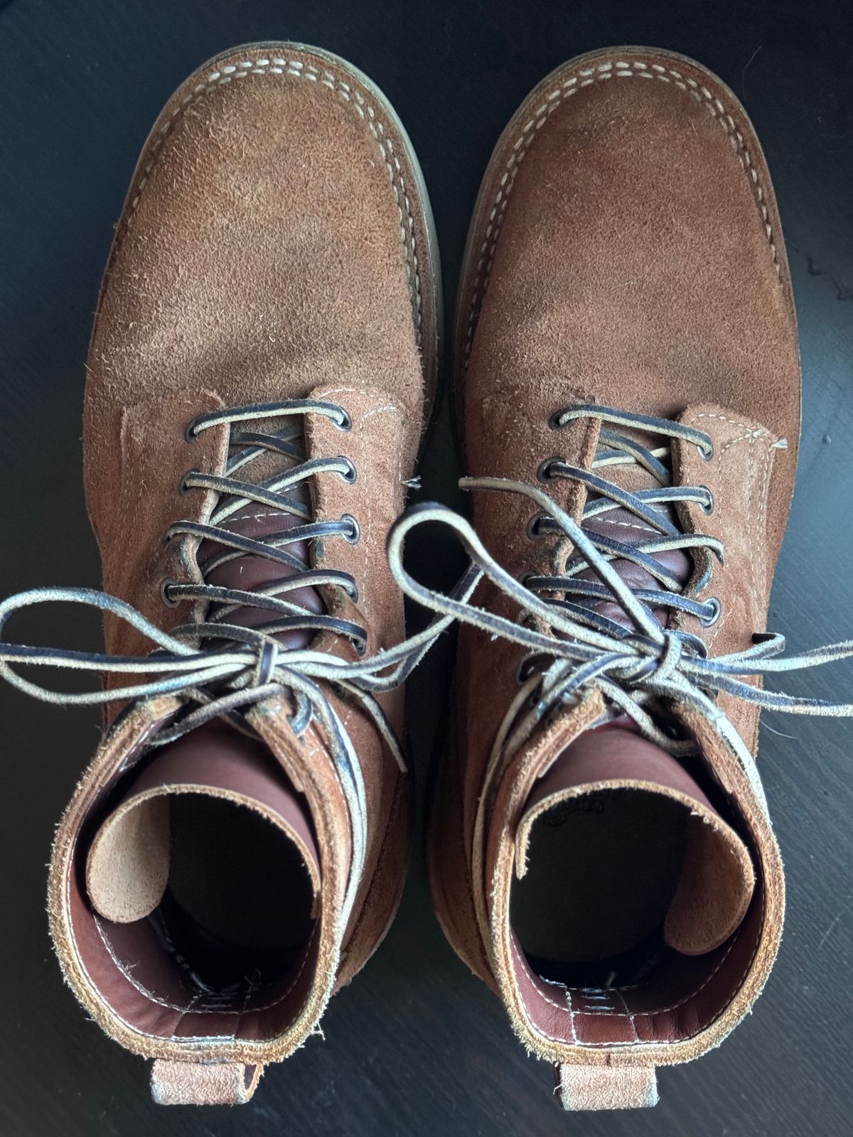 Photo by thecondemnedsole on November 3, 2024 of the White's C350-CS in Seidel Red Dog Oil Tan Roughout.