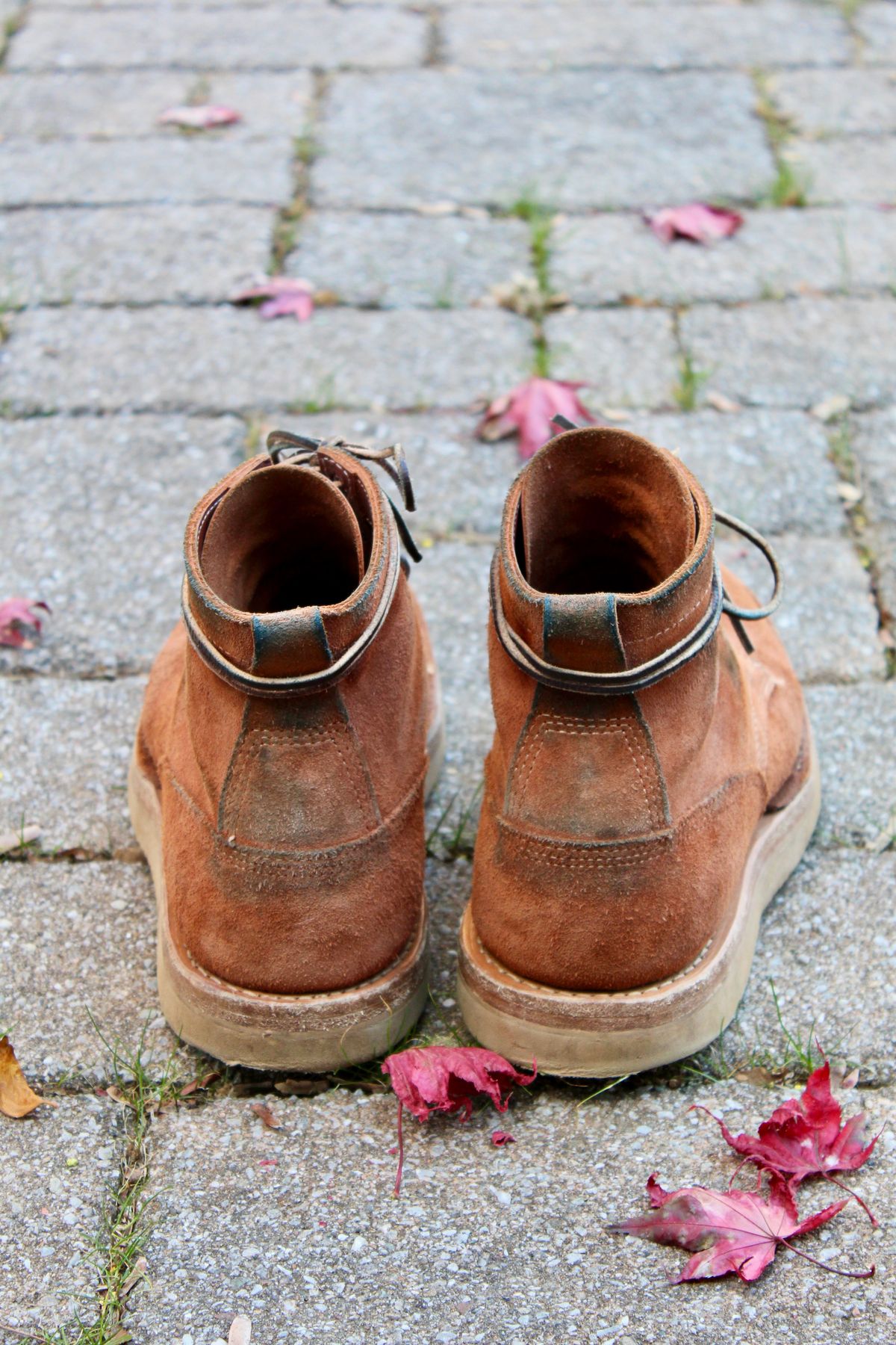 Photo by thecondemnedsole on December 4, 2024 of the White's C350-CS in Seidel Red Dog Oil Tan Roughout.