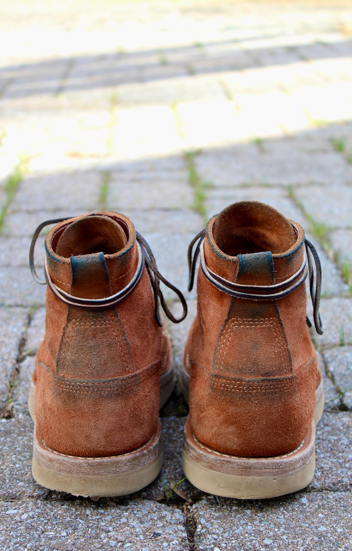 Photo by thecondemnedsole on January 5, 2025 of the White's C350-CS in Seidel Red Dog Oil Tan Roughout.