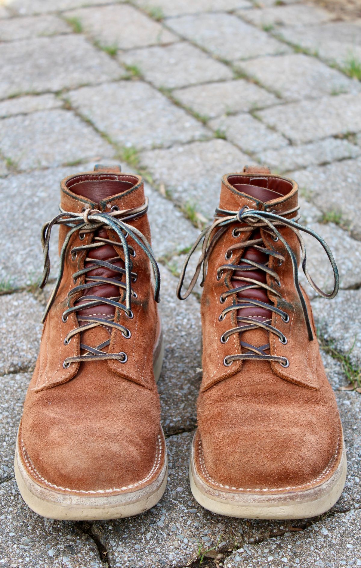 Photo by thecondemnedsole on January 5, 2025 of the White's C350-CS in Seidel Red Dog Oil Tan Roughout.