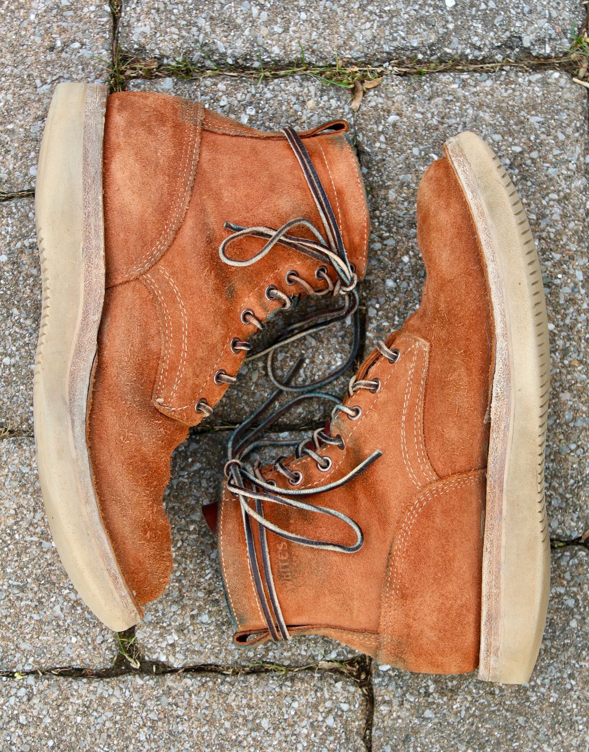 Photo by thecondemnedsole on January 5, 2025 of the White's C350-CS in Seidel Red Dog Oil Tan Roughout.