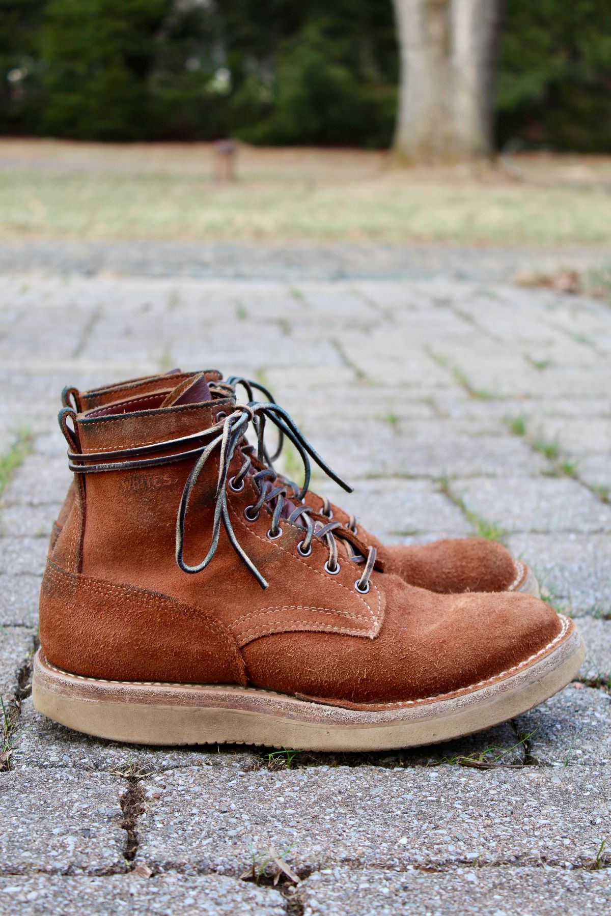 Photo by thecondemnedsole on January 5, 2025 of the White's C350-CS in Seidel Red Dog Oil Tan Roughout.