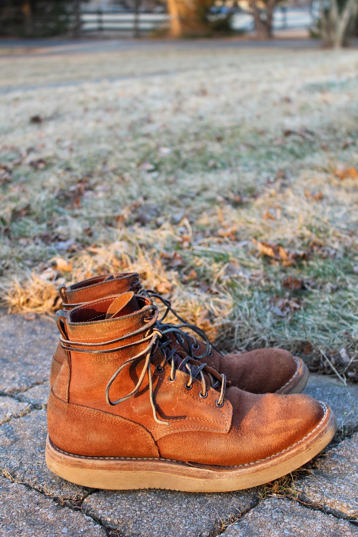 Photo by thecondemnedsole on January 1, 2001 of the White's C350-CS in Seidel Red Dog Oil Tan Roughout.