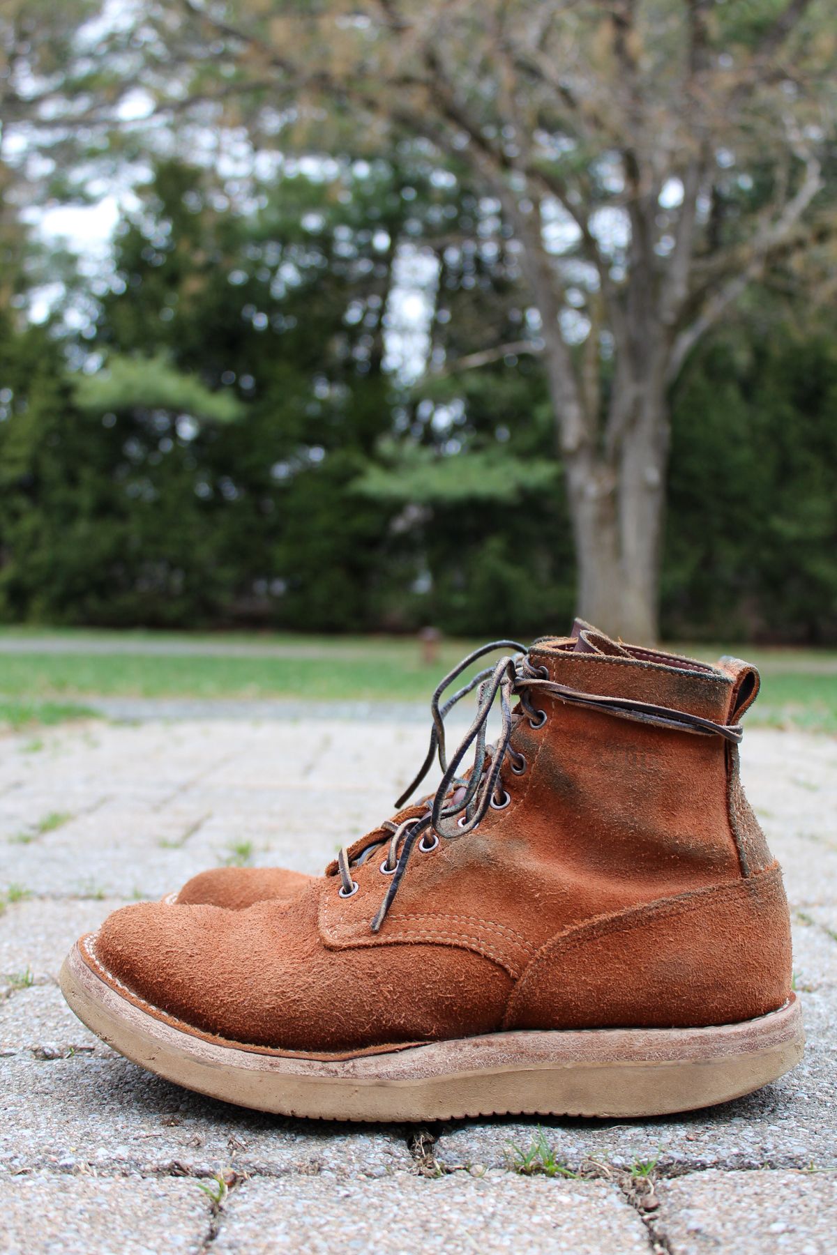 Photo by thecondemnedsole on January 1, 2001 of the White's C350-CS in Seidel Red Dog Oil Tan Roughout.