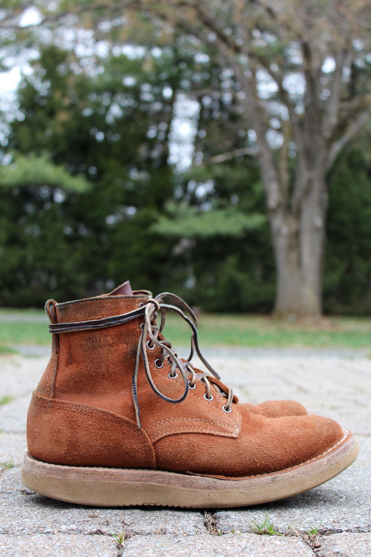 Photo by thecondemnedsole on January 1, 2001 of the White's C350-CS in Seidel Red Dog Oil Tan Roughout.