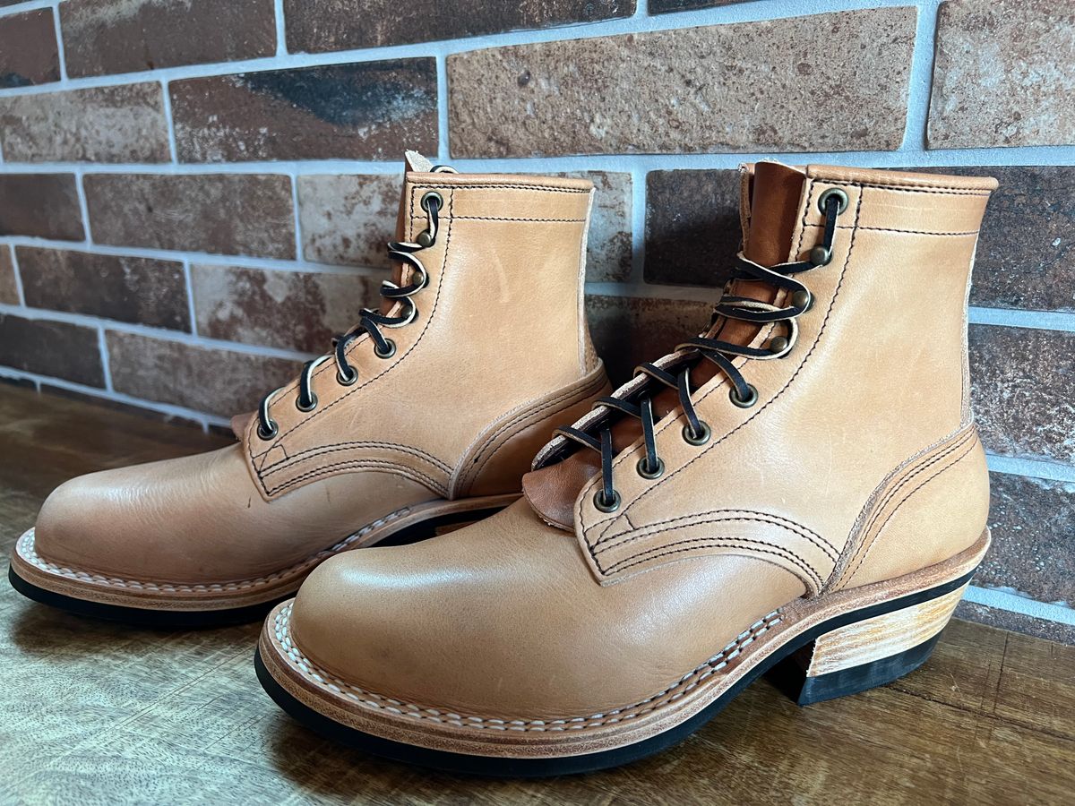 Photo by spiritualized50 on December 9, 2025 of the Nicks Lace Up Heritage in Horween Light Natural Dublin.