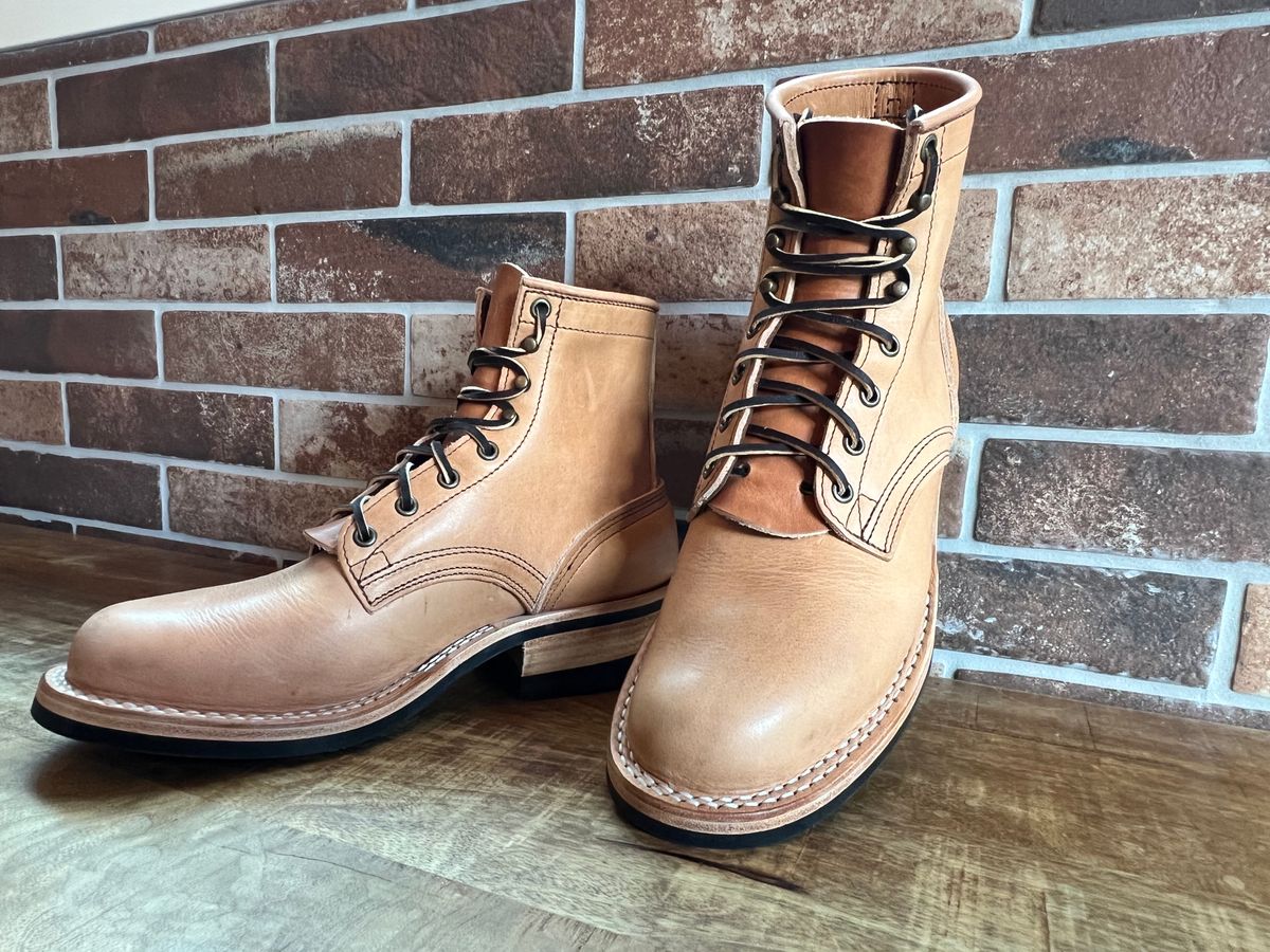 Photo by spiritualized50 on December 9, 2025 of the Nicks Lace Up Heritage in Horween Light Natural Dublin.