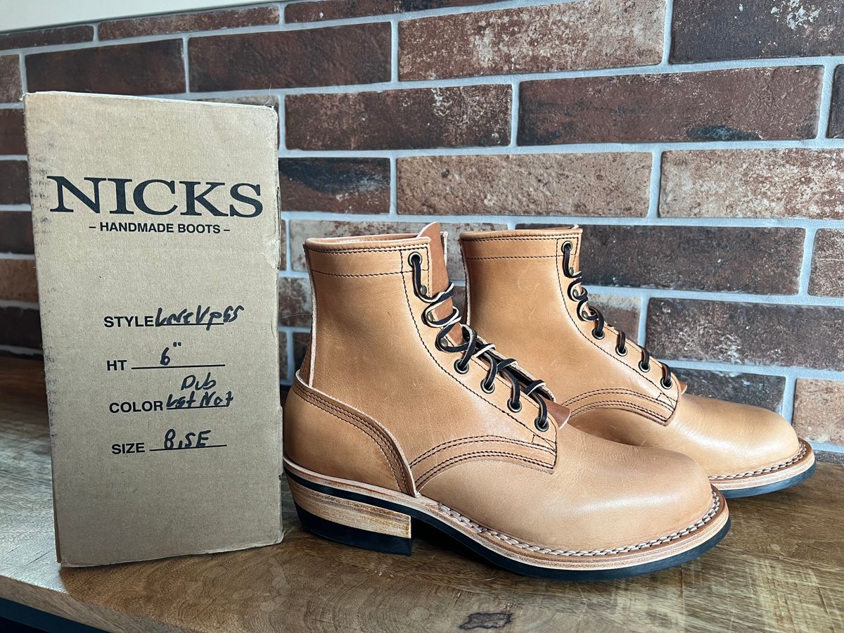 Photo by spiritualized50 on December 9, 2025 of the Nicks Lace Up Heritage in Horween Light Natural Dublin.