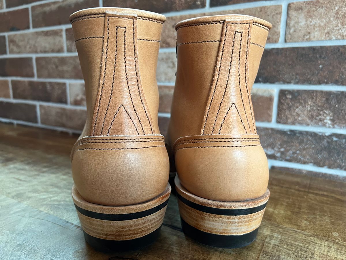 Photo by spiritualized50 on December 9, 2025 of the Nicks Lace Up Heritage in Horween Light Natural Dublin.