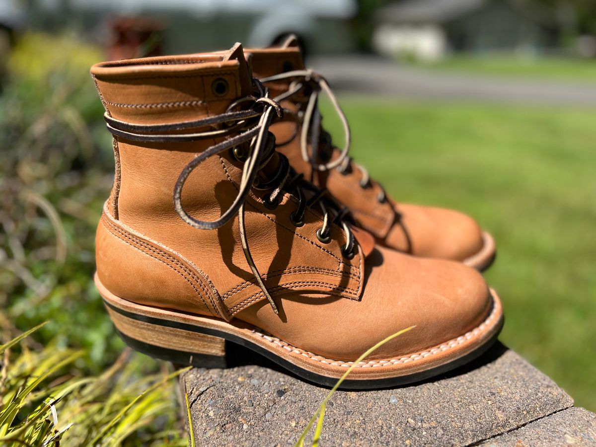 Photo by spiritualized50 on May 31, 2026 of the Nicks Lace Up Heritage in Horween Light Natural Dublin.