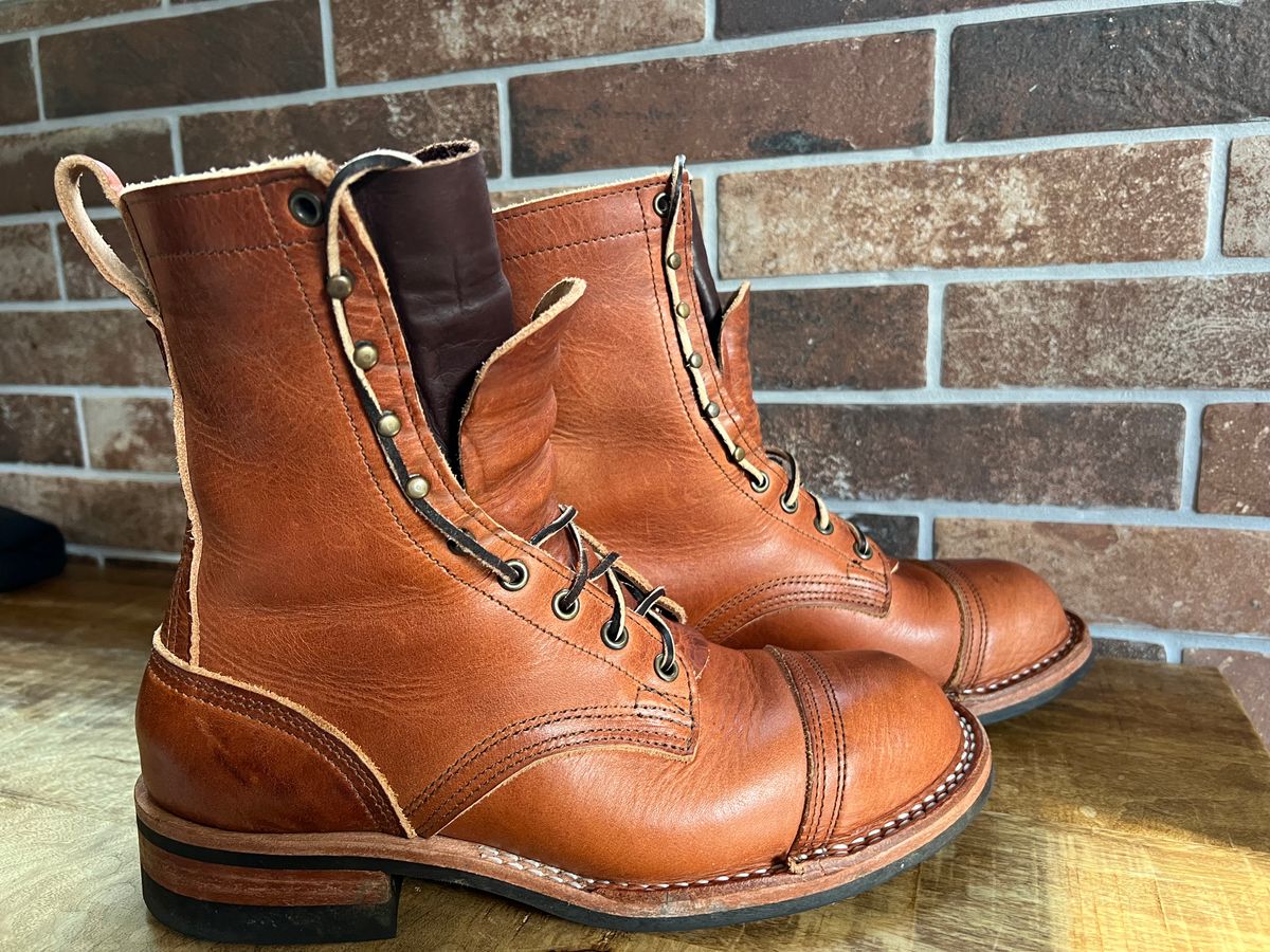 Photo by spiritualized50 on October 16, 2025 of the Nicks DomePro in Horween English Tan Dublin.