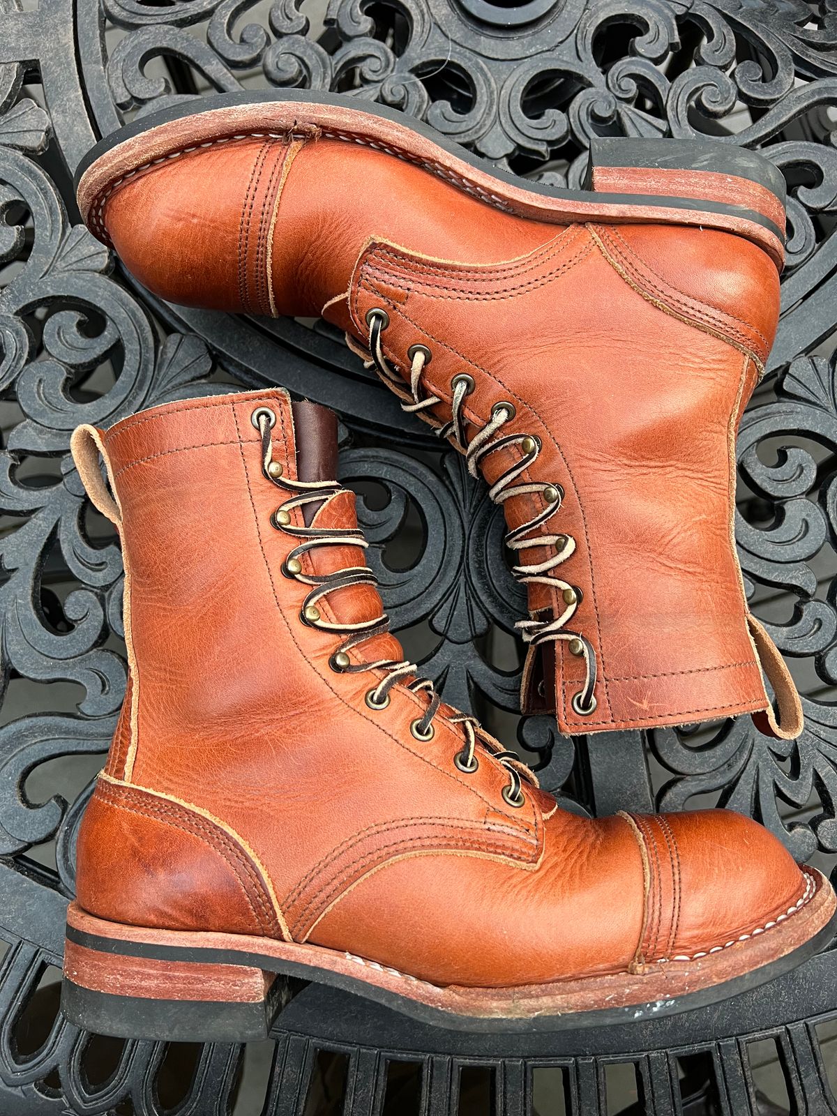 Photo by spiritualized50 on November 3, 2025 of the Nicks DomePro in Horween English Tan Dublin.