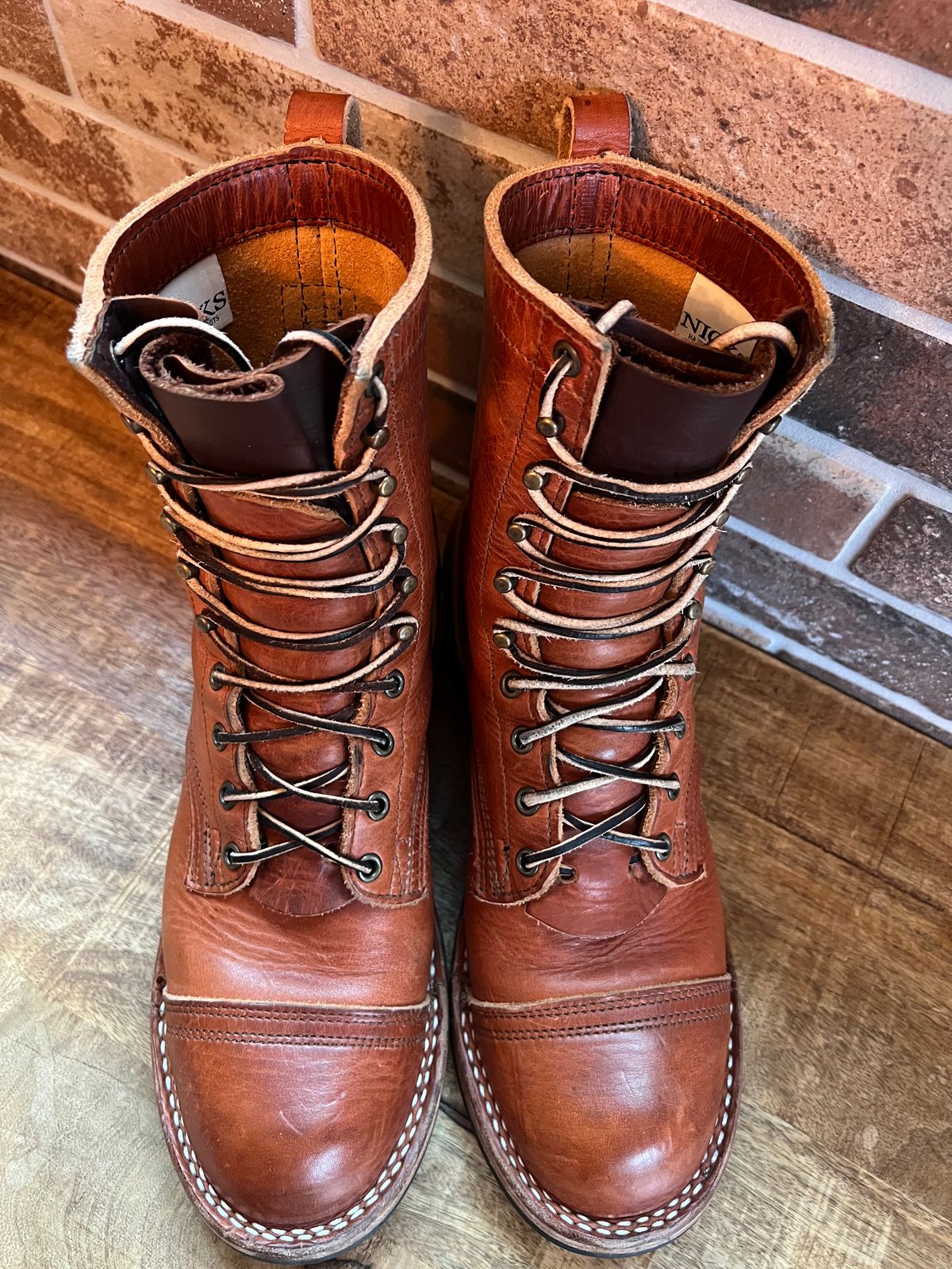 Photo by spiritualized50 on December 4, 2025 of the Nicks DomePro in Horween English Tan Dublin.